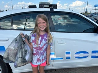 Winner of the Back to School Grand Prize-$100 Shop with a Cop shopping spree: Emersyn